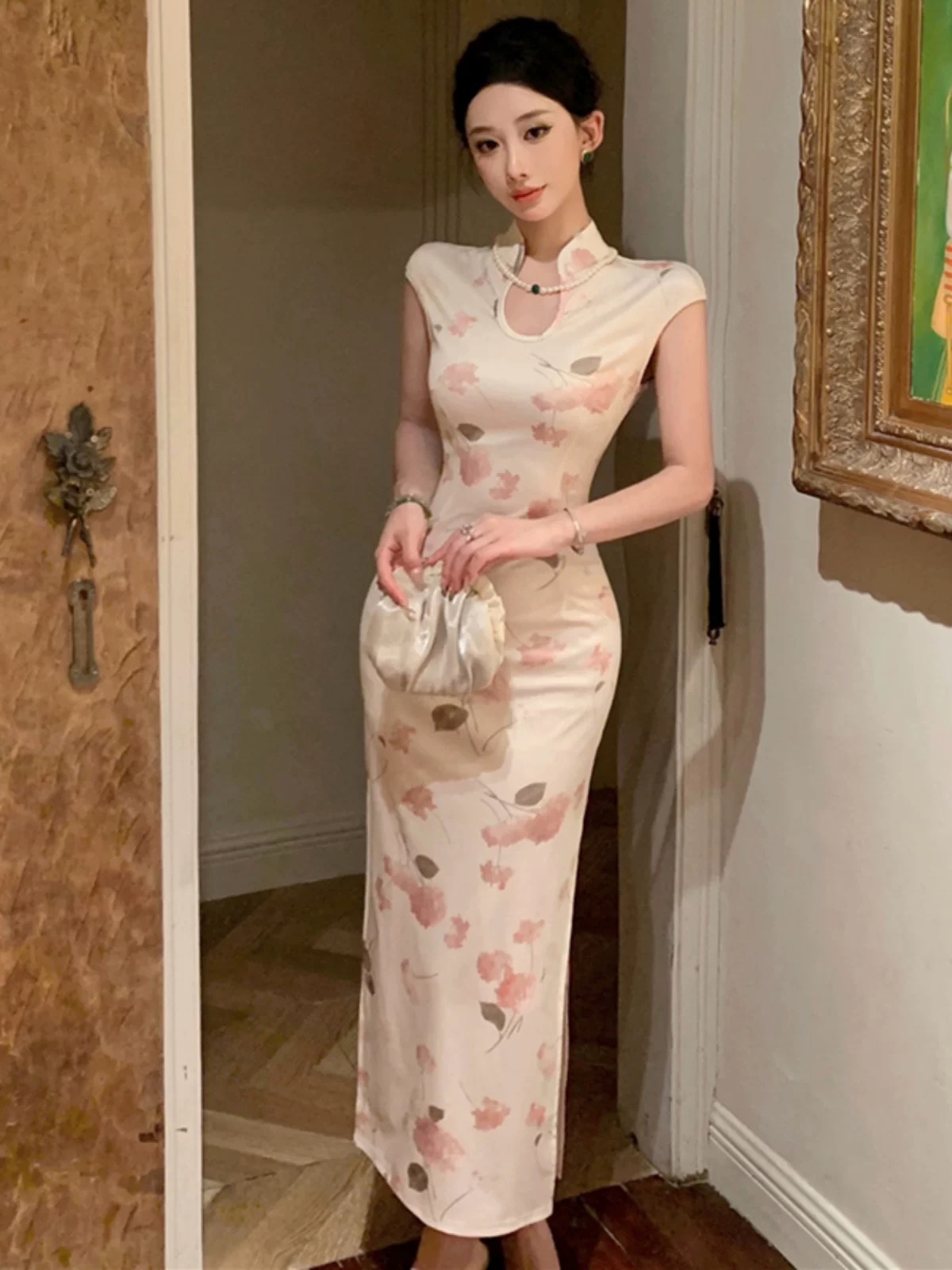Mystery solved qipao dress Q196 images